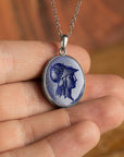 Athena Lapis Lazuli Intaglio Pendant