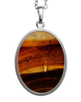 Hebe and Zeus Montana Agate Intaglio Pendant