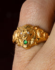 Divine King of Beasts 18K Gold Ring