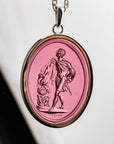 Mucius Scaevola Glass Intaglio Pendant