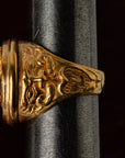 Medusa 18K Gold Signet Ring