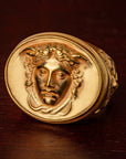 Medusa 18K Gold Signet Ring