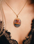 Hebe and Zeus Montana Agate Intaglio Pendant