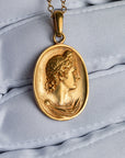 Apollo Belvedere Bust 18K Gold Pendant