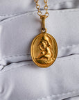 Cupid With Ares’ Helmet 18K Gold Pendant