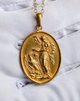 Hebe and Zeus 18K Gold Pendant