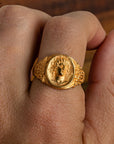 Helios 18K Gold Signet Ring