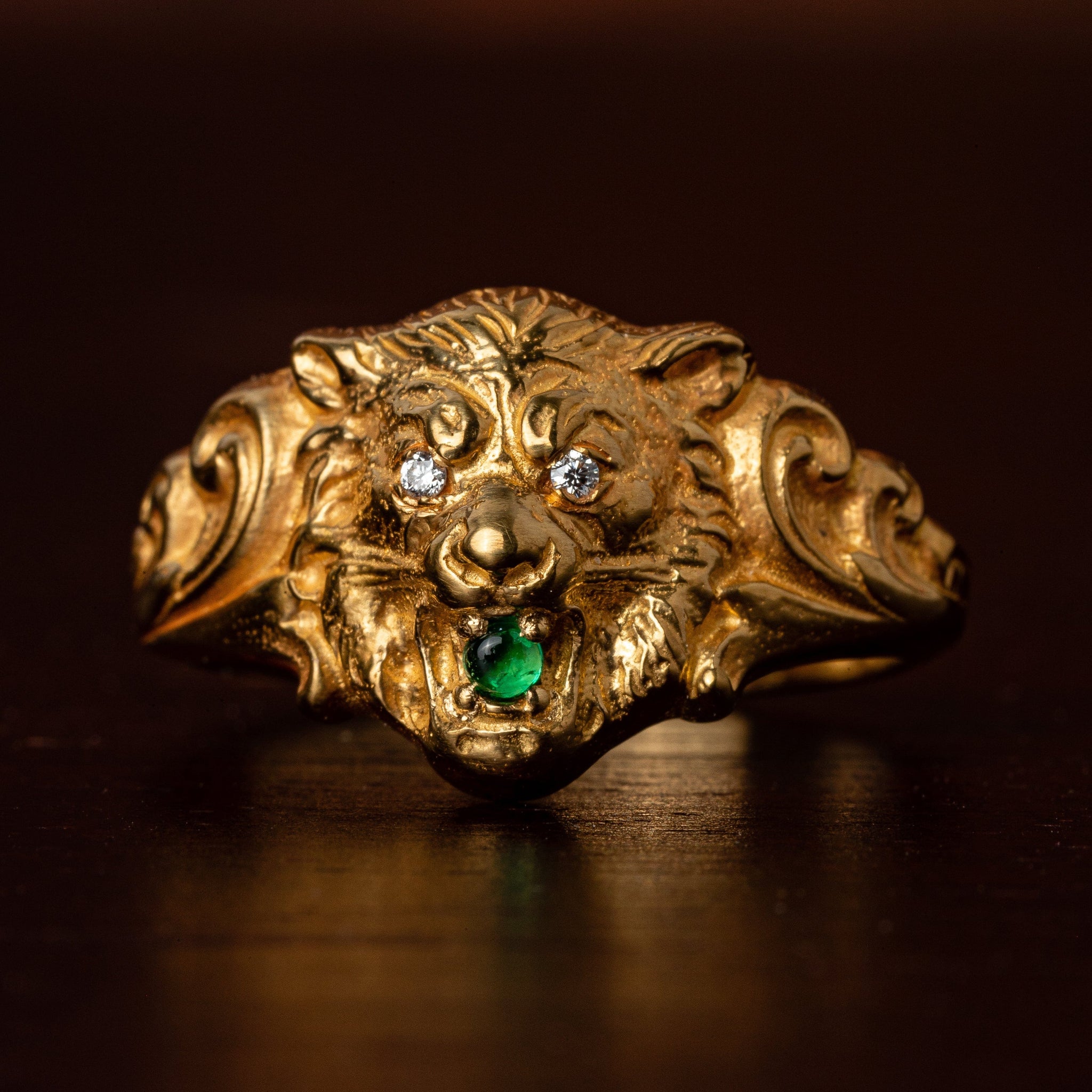 Divine King of Beasts 18K Gold Ring – Olithica