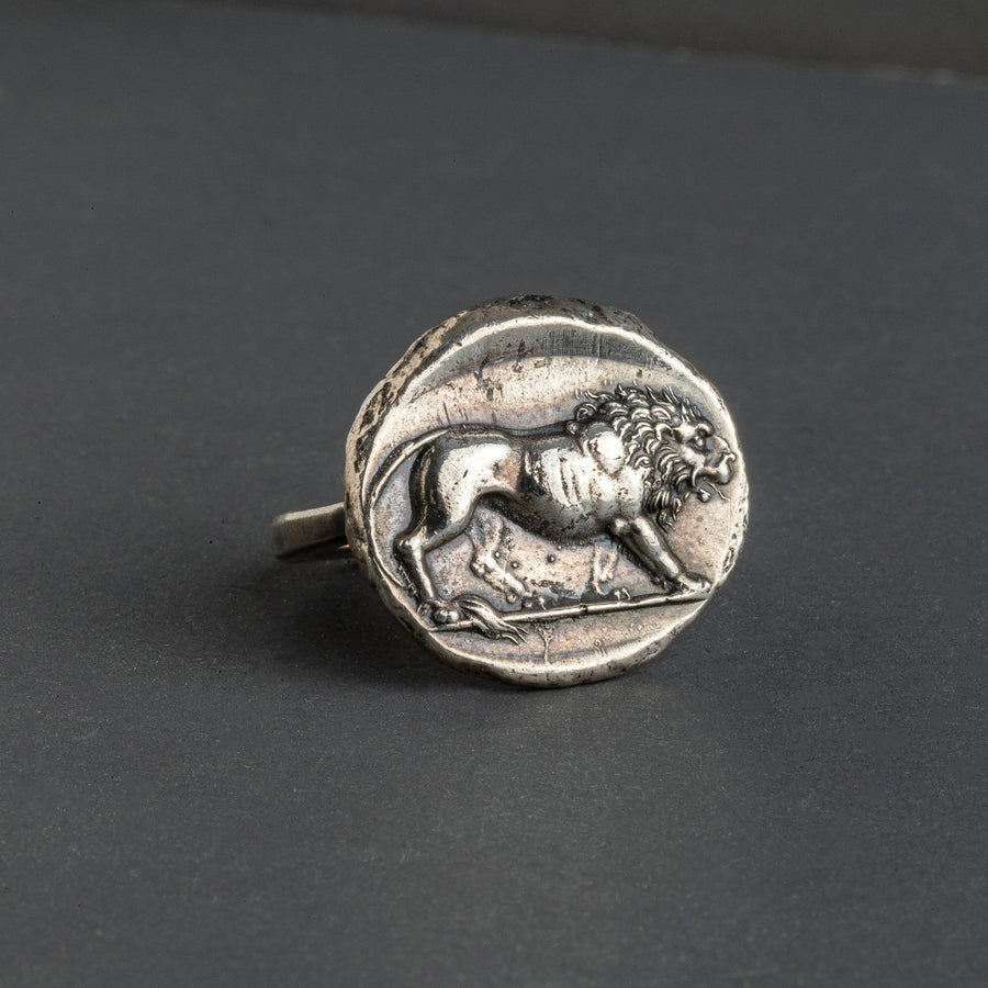 Lion Coin Ring