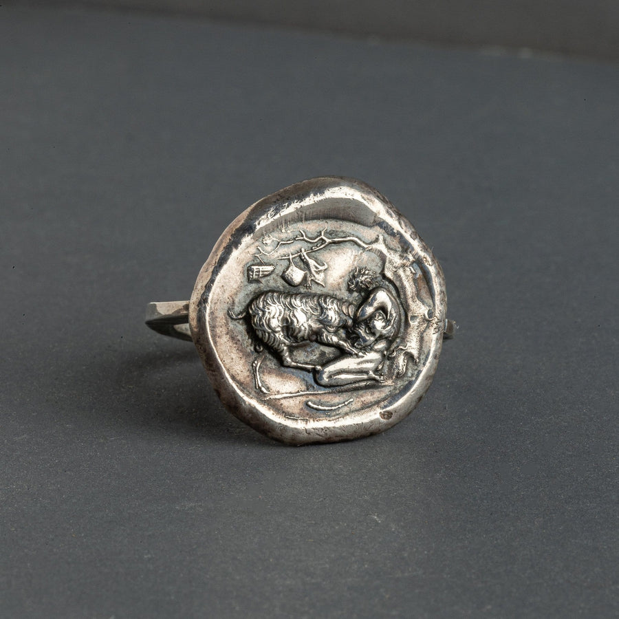 Antics of Youth Coin Ring