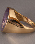 Griffin Amethyst Intaglio 18K Gold Signet Ring