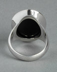 Hercules Black Onyx Intaglio Silver Signet Ring