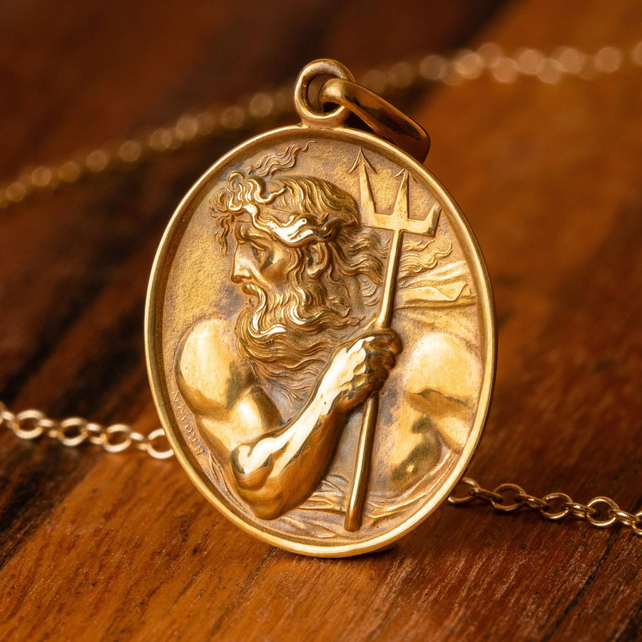 Poseidon 18K Gold Pendant
