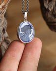 Artemis Glass Intaglio Sterling Silver Pendant